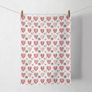 Lovely Hearts pamut konyharuha 50x70cm
