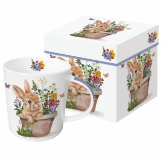 Nyuszis porcelán bögre 400ml Colette