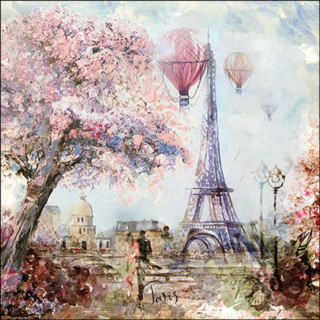 Paris art papírszalvéta 33x33cm, 20db-os