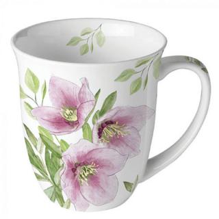 Porcelán bögre - 400ml - Classic helleborus