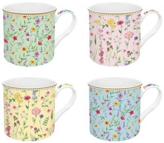 Porcelán bögre szett - 300ml - Atmosphere, Meadow Flowers