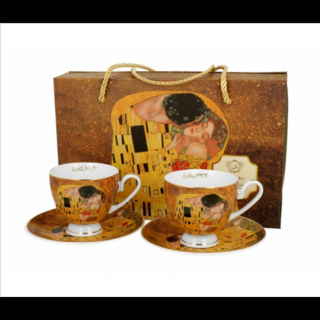Porcelán csésze szett - 220ml - Klimt: The Kiss