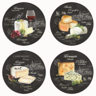 Porcelán desszertes tányér szett - 19cm - World Of Cheese