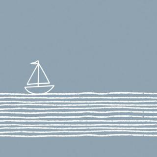 Pure Sailing Blue papírszalvéta 33x33cm, 20db-os