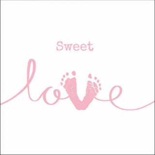 Sweet Love Girl papírszalvéta 33x33cm, 20db-os