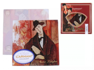 Üveg poháralátét - Modigliani: Mario Varvogli