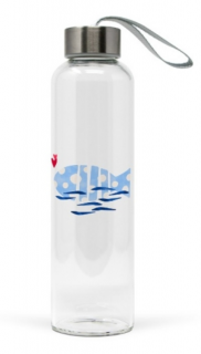 Üvegflaska borosilicate üveg - 550ml - Poisson Fish Pesce