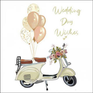 Wedding day wishes papírszalvéta 33x33cm, 20db-os