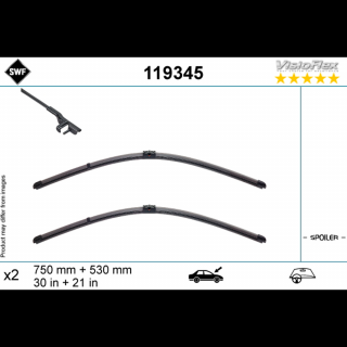 BMW i3 electric és hybrid 2013.11-től első ablaktörlő lapát készlet, méretpontos, gyári csatlakozós SWF119345
