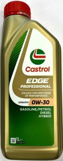 Castrol Edge Proffessional 0W30 Longlife III motorolaj benzin, dízel és hibrid járművekhez Porsche C30, VW 504 00 / 507 00 (1 liter)