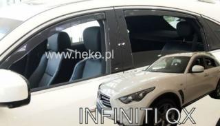 Infiniti FX II és QX 5 ajtós első+hátsó szélterelő/légterelő 2009-től, 4 db-os készlet 21510