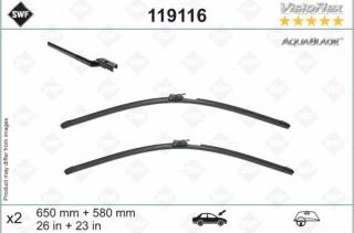 Mercedes-Benz GLS (X166) 2015.11 - 2019.04 és GLS (X167) 2019.04-től fűthető első ablaktörlő lapát készlet SWF 119116