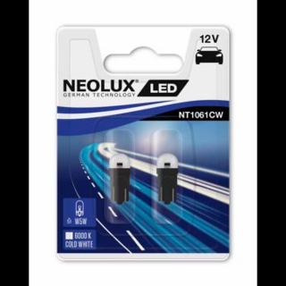 Neolux LED W5W izzó helyettesítő 6000K 2 db-os készlet NT1061CW-02B