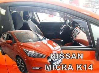 Nissan Micra 2017-től (K14) 5 ajtós első légterelő, szélterelő 2 db-os készlet, 24296