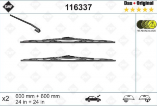 Opel Zafira A 1999 - 2005 első ablaktörlő lapát készlet SWF116337