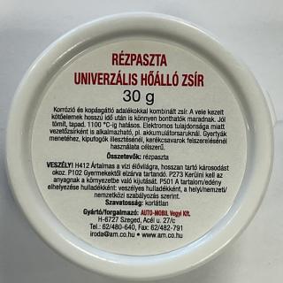Rézpaszta, réz alapú univerzális hőálló (1100 fokig) zsír 30 gramm