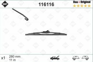 Seat Altea XL [5P5, 5P8] 2006.05 - 2015.12 hátsó ablaktörlő lapát, SWF 116116