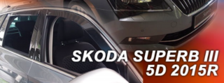 SKODA SUPERB III Combi, kombi 2015-től első+hátsó légterelő, szélterelő készlet, 4 db-os 28347