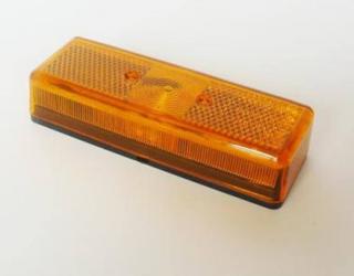 Szélességjelző, helyzetjelző lámpa sárga búrával, Radex 905