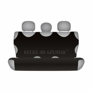 Üléshuzat trikó hátsó ülésre, fekete színben (1db)