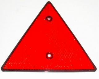 Utánfutó, teherautó háromszög piros prizma átmenő csavaros DOBMAR DOB-31