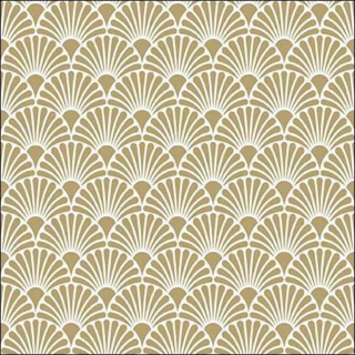 Art Deco Gold White papírszalvéta 33x33cm, 20 db-os