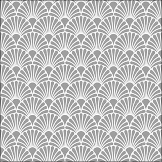 Art Deco Silver White papírszalvéta 33x33cm, 20 db-os