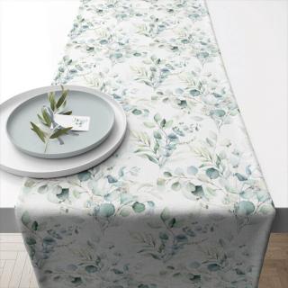 Asztali futó - 40x150cm - Eucalyptus All Over