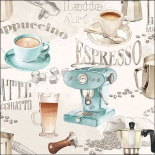 Barista cream papírszalvéta 33x33cm, 20db-os