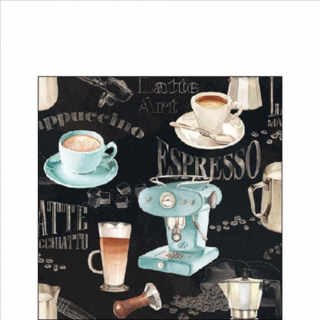 Barista papírszalvéta 25x25cm, 20db-os