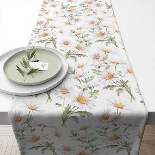 Beautiful daisies white asztali futó 40x150cm