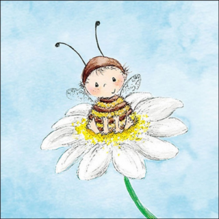 Bee child papírszalvéta 33x33cm, 20db-os