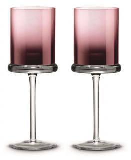 Borospohár színes üvegből - 270ml - Purple