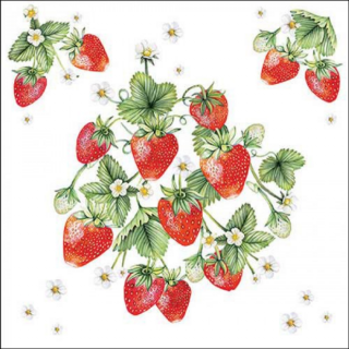 Bunch of strawberries papírszalvéta 33x33cm, 20db-os