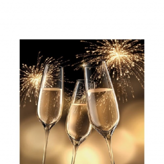 Celebration Gold papírszalvéta 25x25 cm, 20 db-os