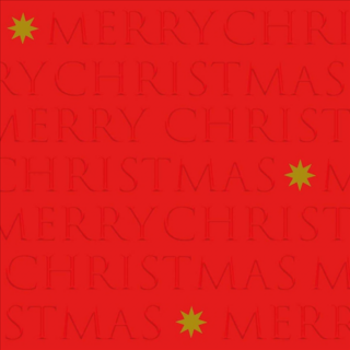 Christmas letters red dombornyomott papírszalvéta 33x33cm, 20db-os