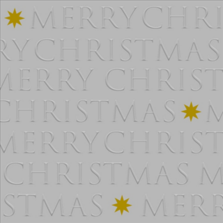 Christmas letters silver dombornyomott papírszalvéta 33x33cm, 20db-os
