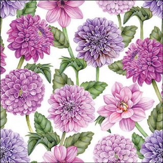 Dahlias in bloom papírszalvéta 33x33cm, 20db-os
