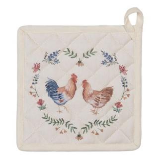 Edényalátét - Chicken and Rooster