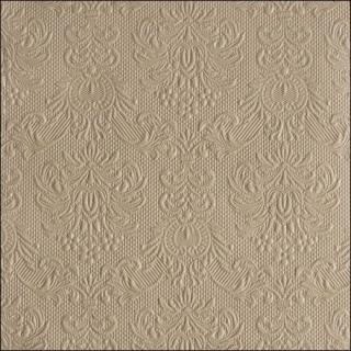 Elegance taupe papírszalvéta 33x33cm, 15db-os