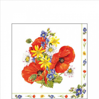 Field bouquet papírszalvéta 25x25cm, 20db-os
