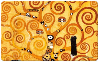 FRI.12221 Reggeliző alátét melamine 23,5x0,2x14,5cm ,Klimt: Életfa
