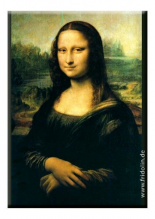 FRI.18306 Hűtőmágnes 8x5,4x0,3cm, Leonardo Da Vinci: Mona lisa