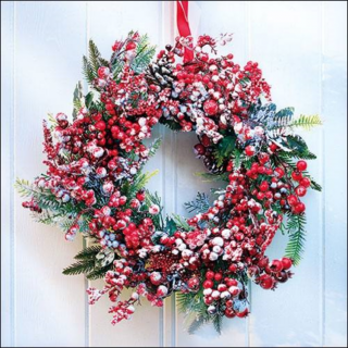 Frozen Wreath papírszalvéta 33x33cm, 20 db-os