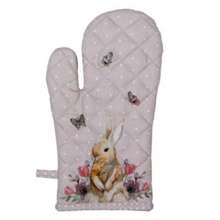 Húsvéti nyuszis edényfogó kesztyű - Happy Bunny