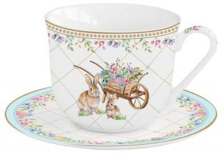 Húsvéti porcelán reggeliző csésze szett 370ml Spring Bloom