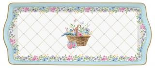 Húsvéti porcelán tálca 35x15cm Spring Bloom