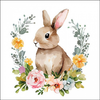 Húsvéti szalvéta 33x33cm, 20db-os Cute Easter Rabbit
