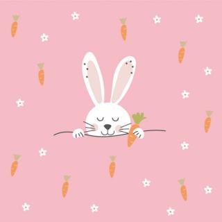 Húsvéti szalvéta 33x33cm, 20db-os Easter Carrots