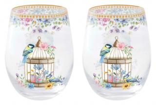 Húsvéti üvegpohár szett 500ml Spring Bloom